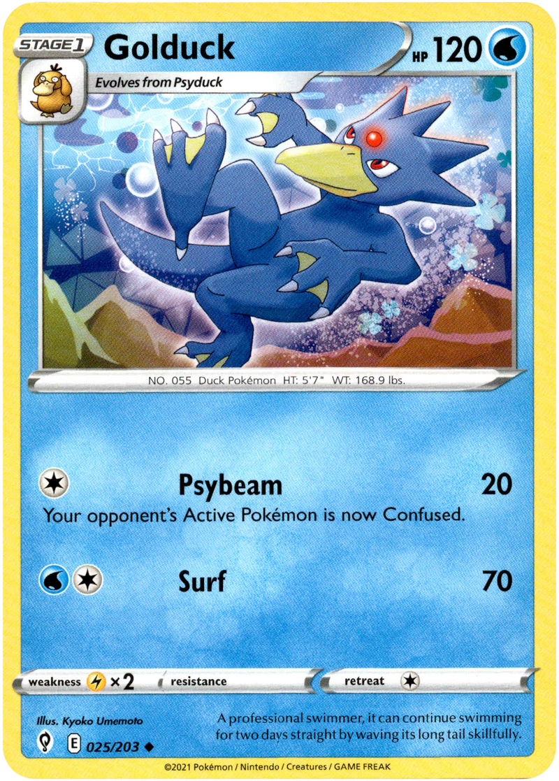 Golduck - 025/203 - Evolving Skies - Card Cavern