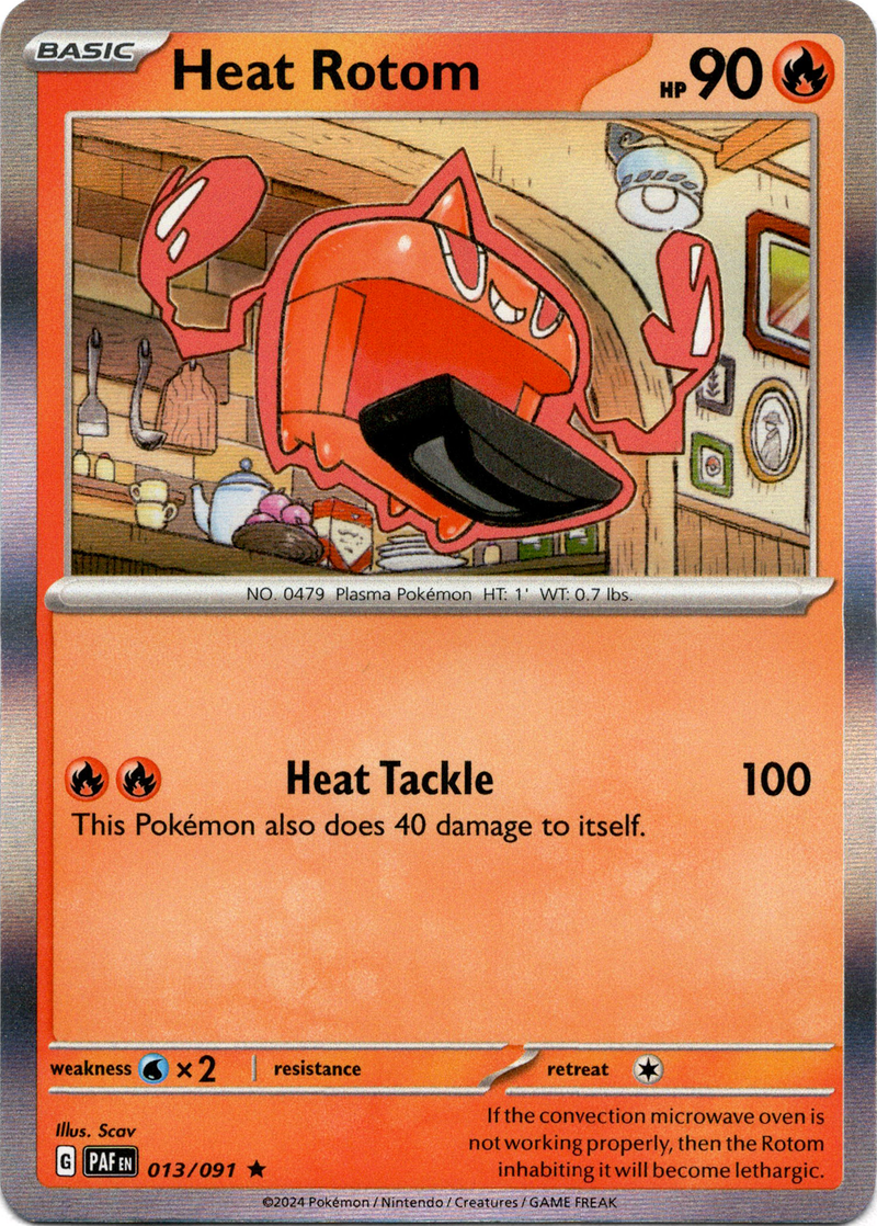 Heat Rotom - 013/091 - Paldean Fates - Holo - Card Cavern