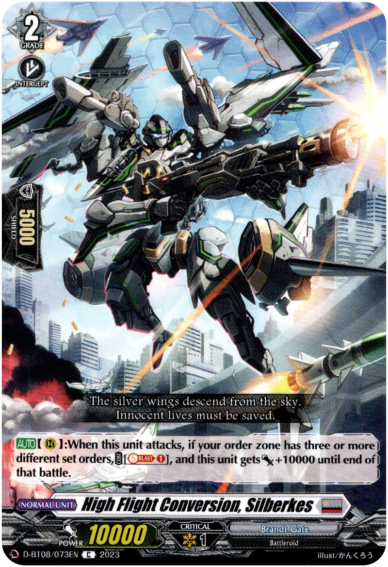 High Flight Conversion, Silberkes - D-BT08/073EN - Minerva Rising - Card Cavern