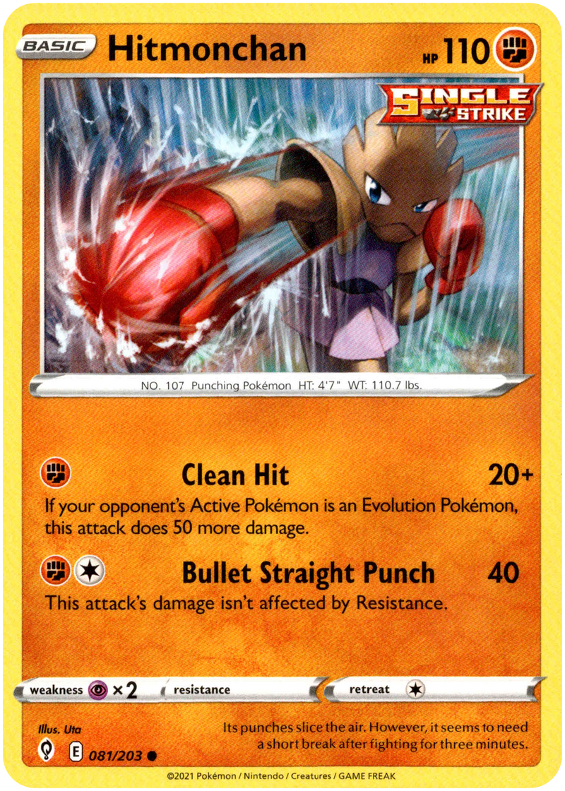 Hitmonchan - 081/203 - Evolving Skies - Card Cavern