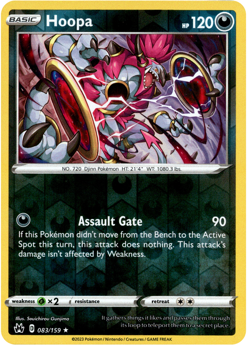 Hoopa - 083/159 - Crown Zenith - Reverse Holo - Card Cavern