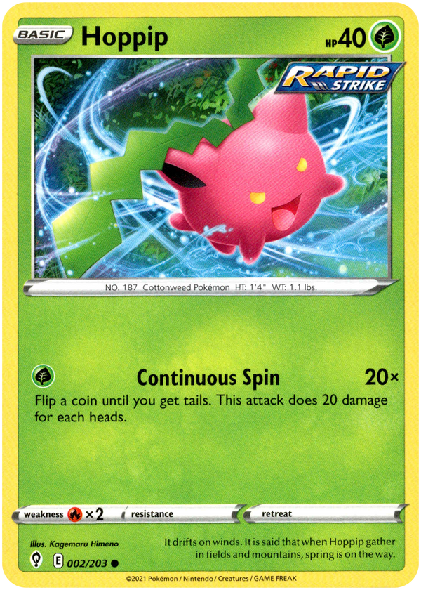 Hoppip - 002/203 - Evolving Skies - Card Cavern