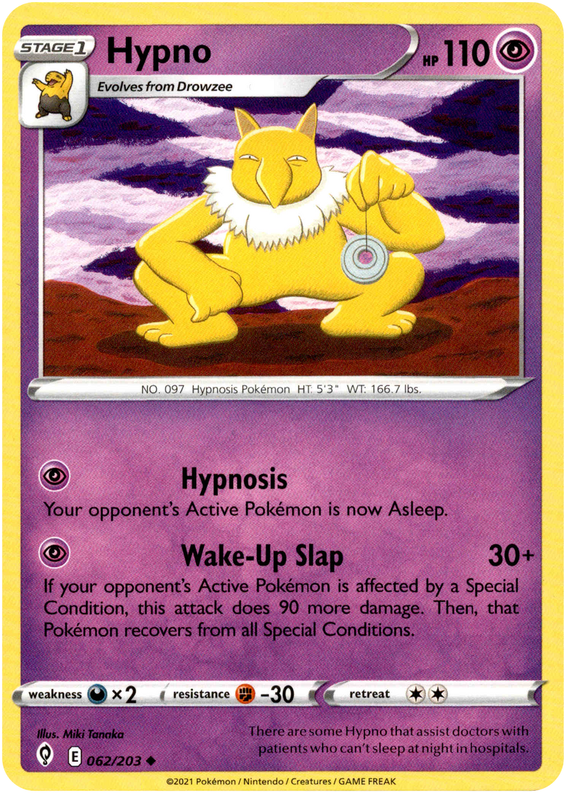 Hypno - 062/203 - Evolving Skies - Card Cavern