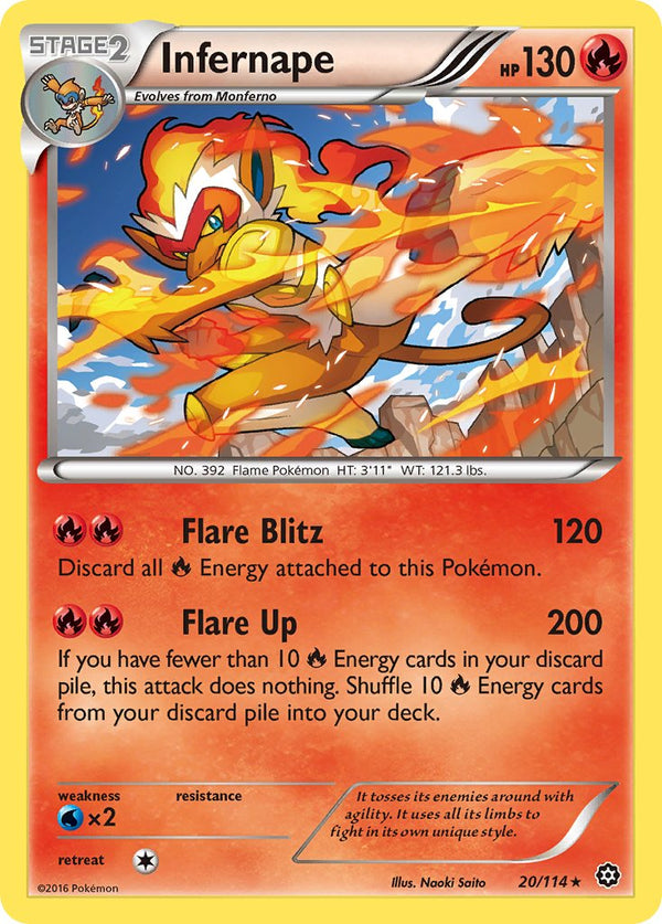 Infernape - 20/114 - Steam Siege - Holo - Card Cavern