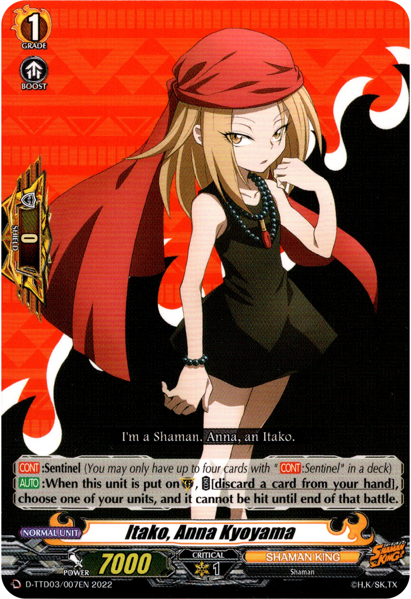 Itako, Anna Kyoyama - D-TTD03/007EN - Shaman King - Card Cavern