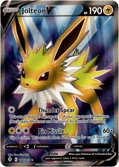 Jolteon V Full Art - 177/203 - Evolving Skies - Card Cavern