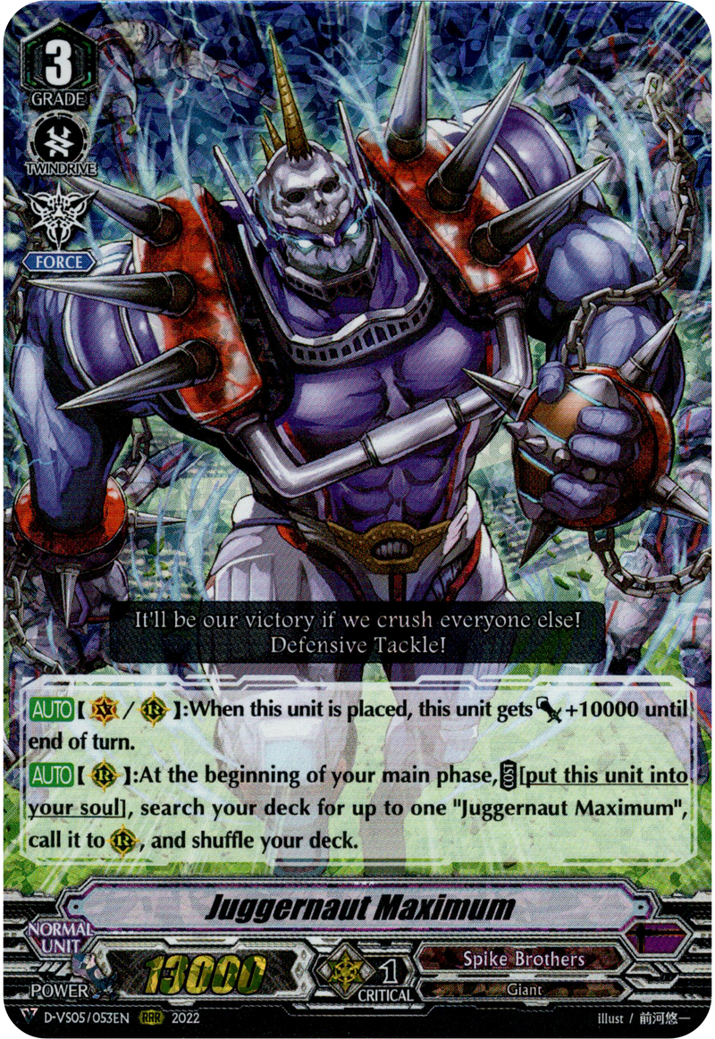 Juggernaut Maximum - D-VS05/053EN - V Clan Collection Vol.5 - Foil - Card Cavern