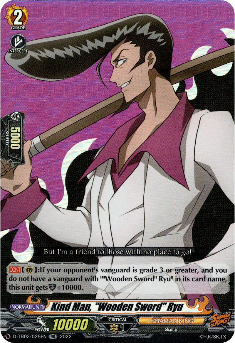 Kind Man, "Wooden Sword" Ryu - D-TB03/025EN - Shaman King - Card Cavern