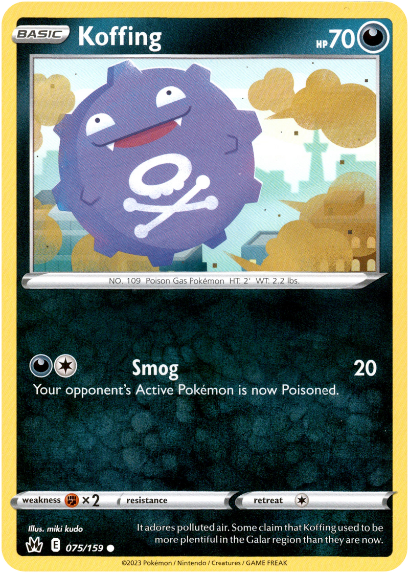 Koffing - 075/159 - Crown Zenith - Card Cavern