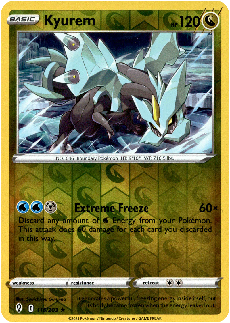 Kyurem - 116/203 - Evolving Skies - Reverse Holo - Card Cavern