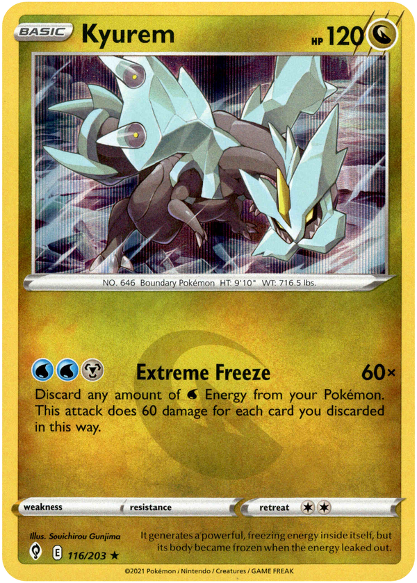 Kyurem - 116/203 - Evolving Skies - Holo - Card Cavern