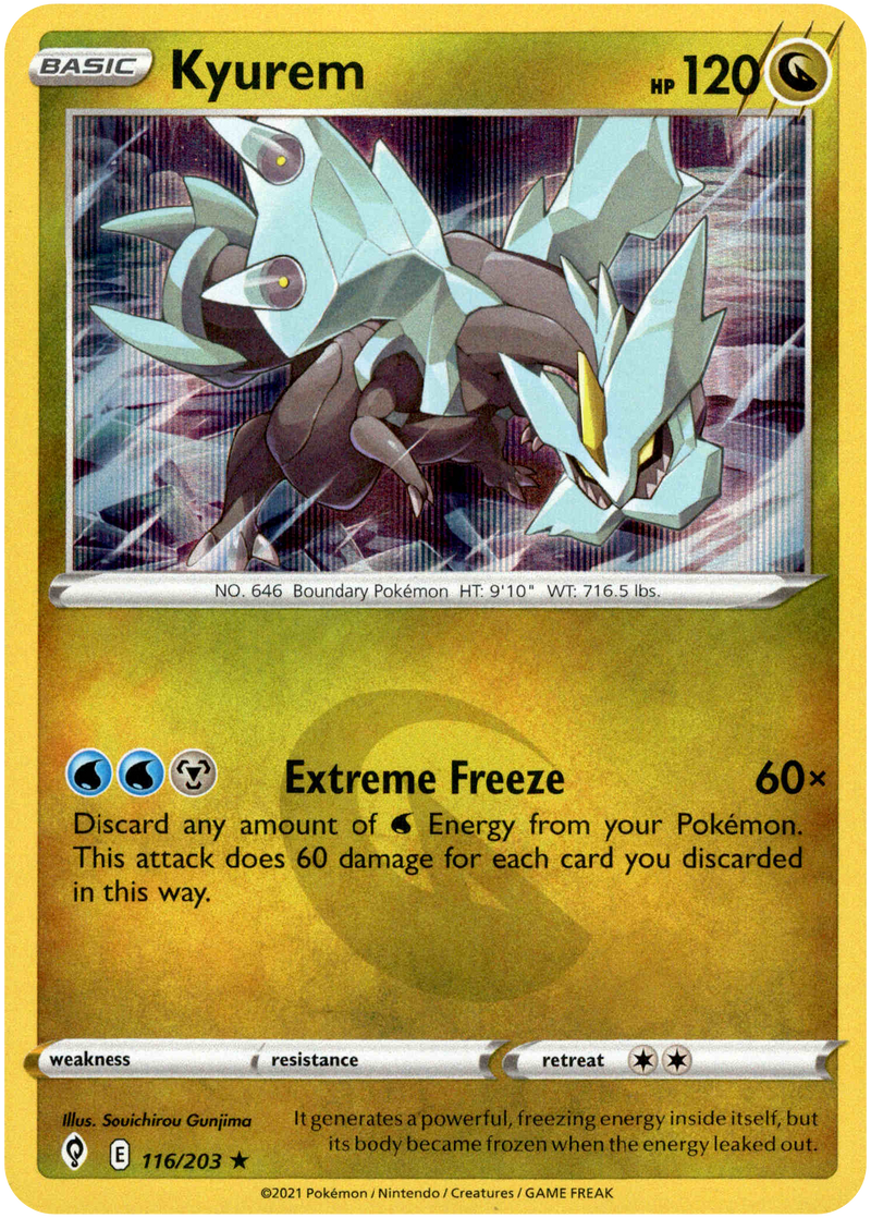 Kyurem - 116/203 - Evolving Skies - Holo - Card Cavern