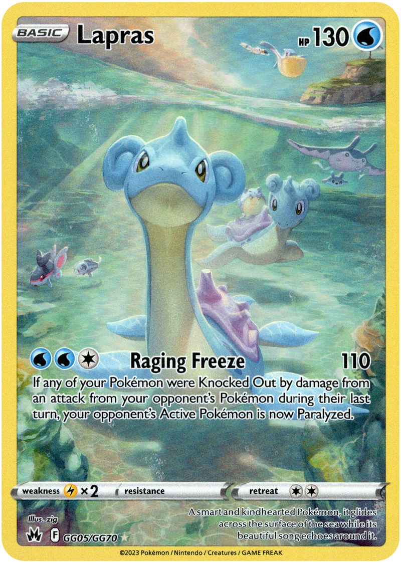 Lapras - GG05/GG70 - Crown Zenith - Holo - Card Cavern