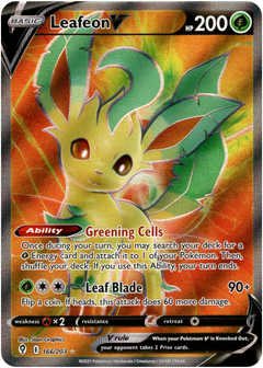 Leafeon V Full Art - 166/203 - Evolving Skies - Card Cavern