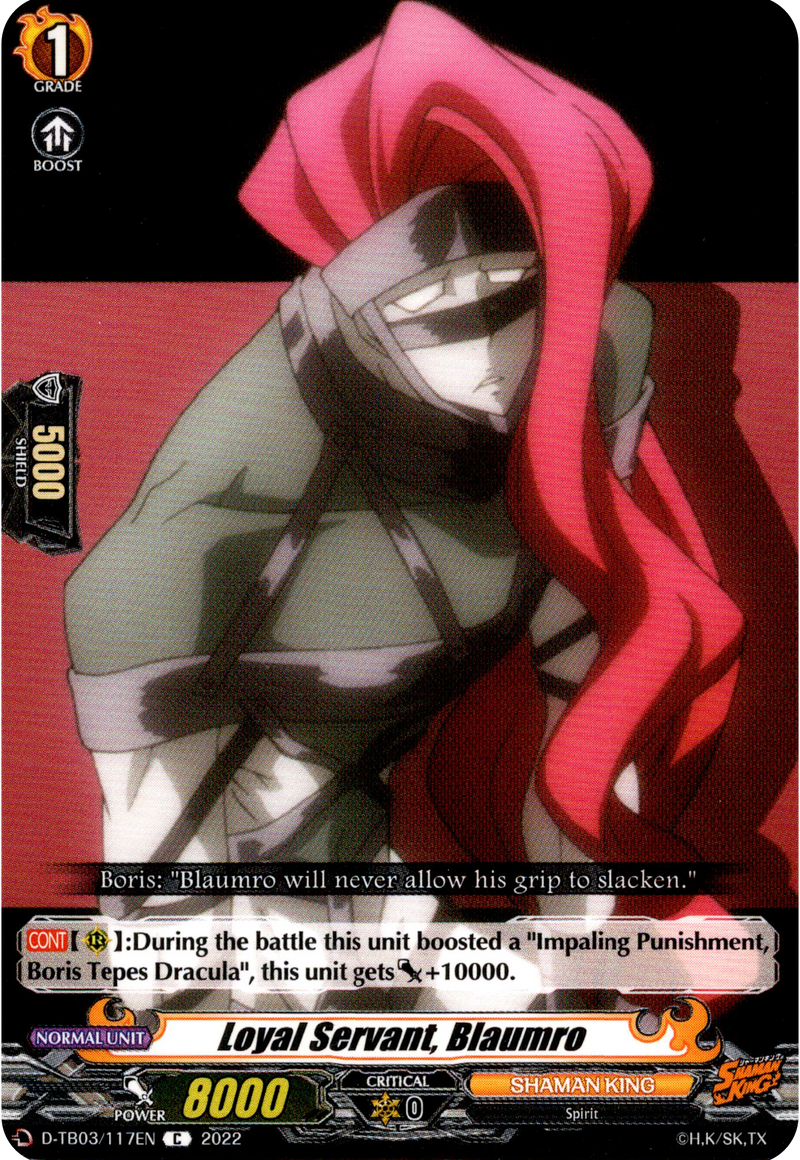 Loyal Servant, Blaumro - D-TB03/117EN - Shaman King - Card Cavern