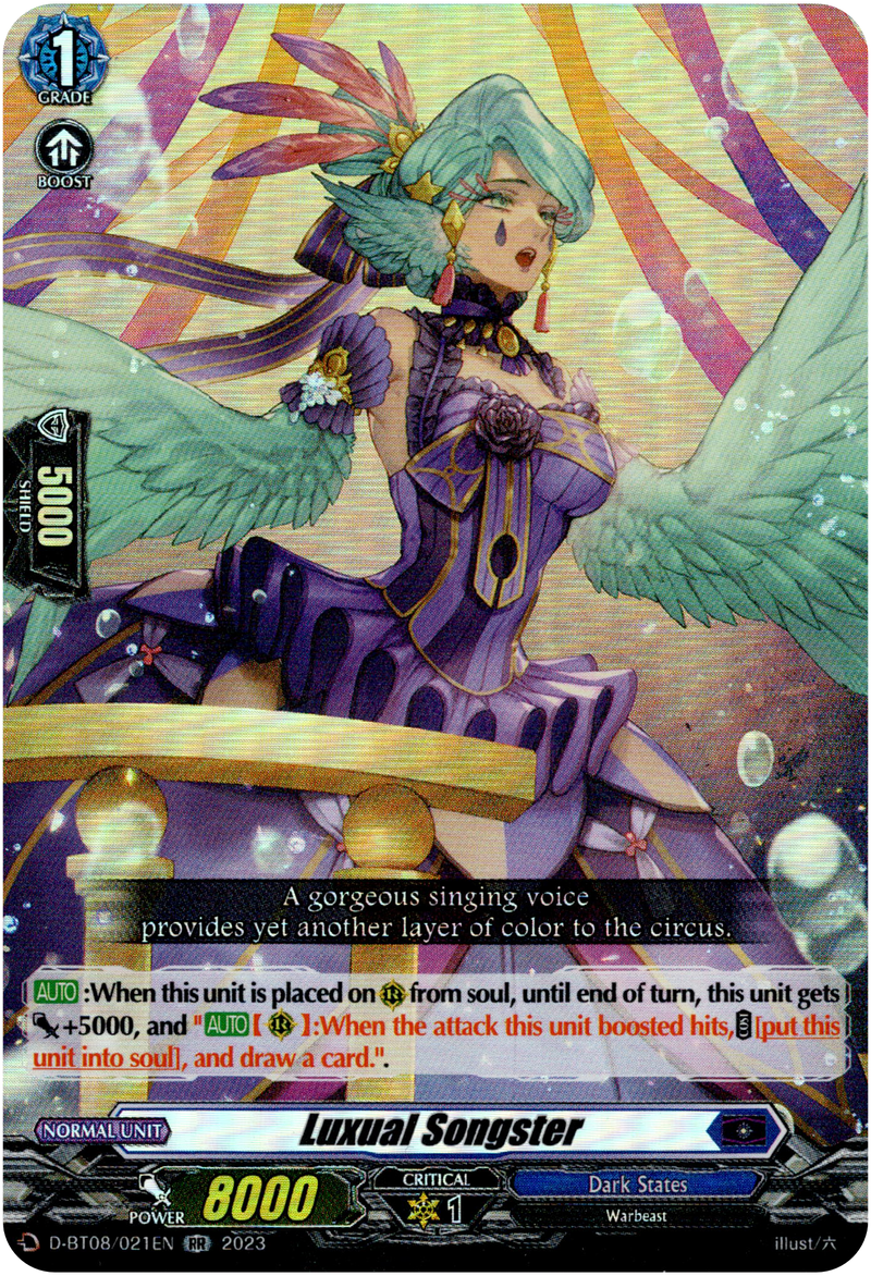 Luxual Songster - D-BT08/021EN - Minerva Rising - Card Cavern