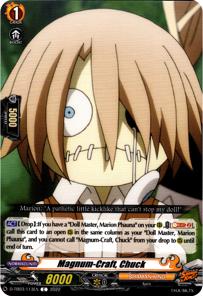 Magnum-Craft, Chuck - D-TB03/113EN - Shaman King - Card Cavern