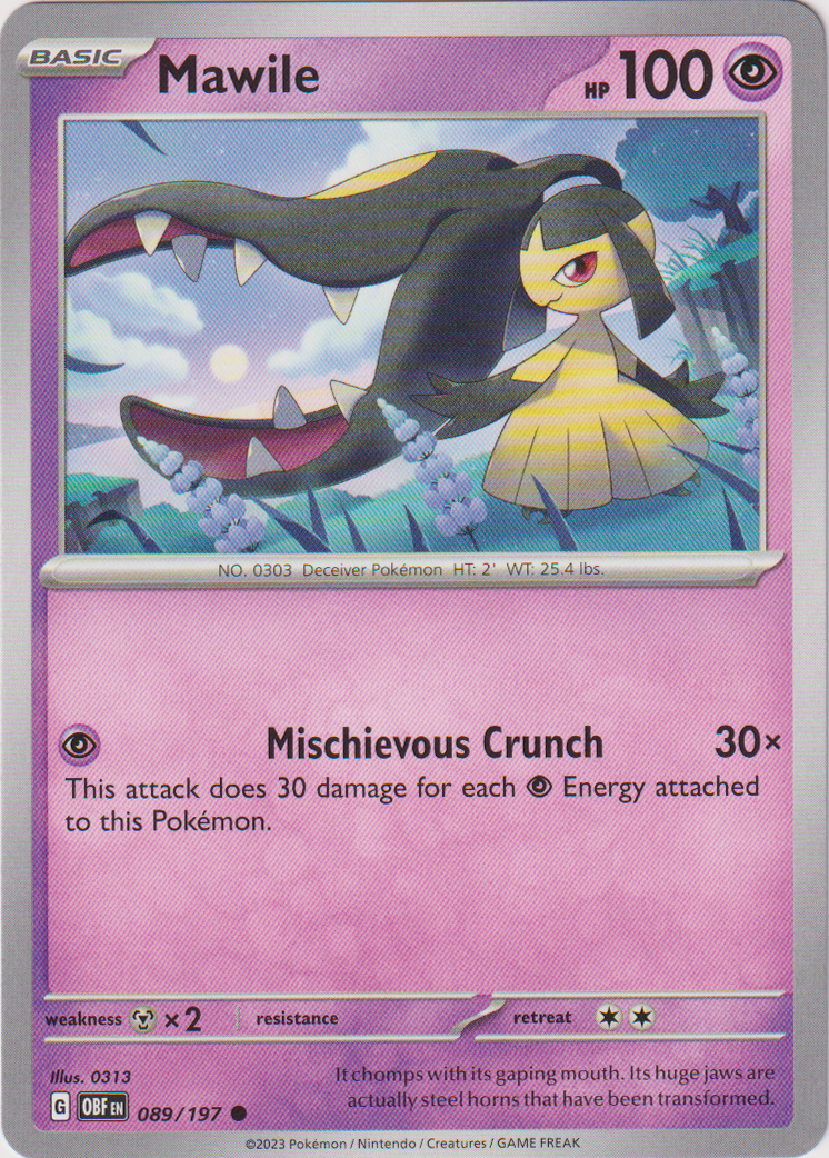 Mawile - 089/197 - Obsidian Flames - Card Cavern