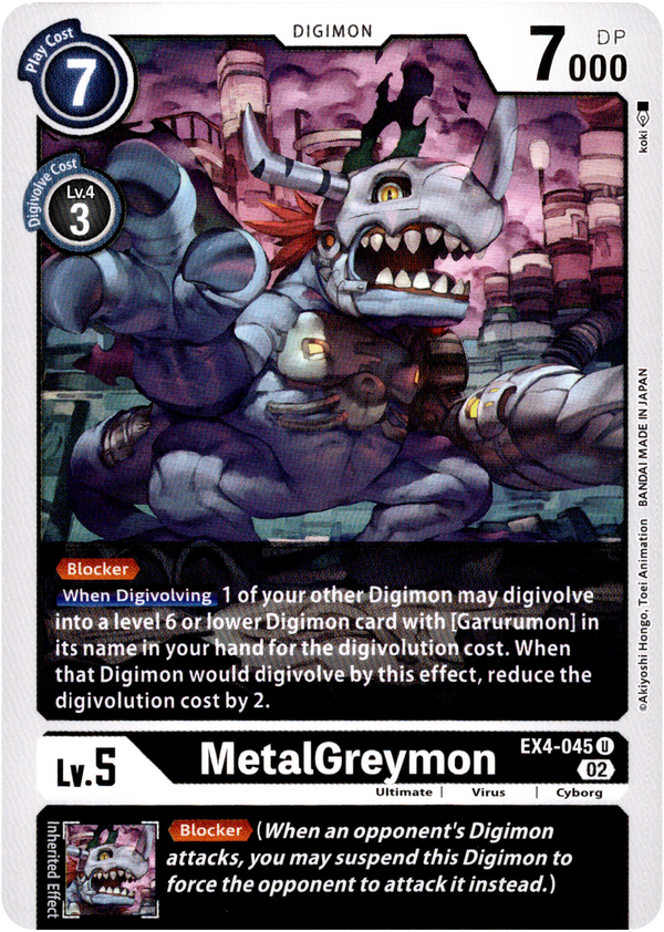 MetalGreymon - EX4-045 U - Alternative Being - Card Cavern