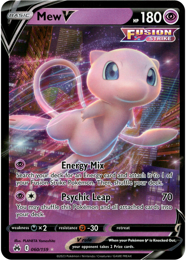 Mew V - 060/159 - Crown Zenith - Card Cavern