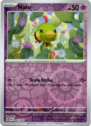 Natu - 025/091 - Paldean Fates - Reverse Holo - Card Cavern