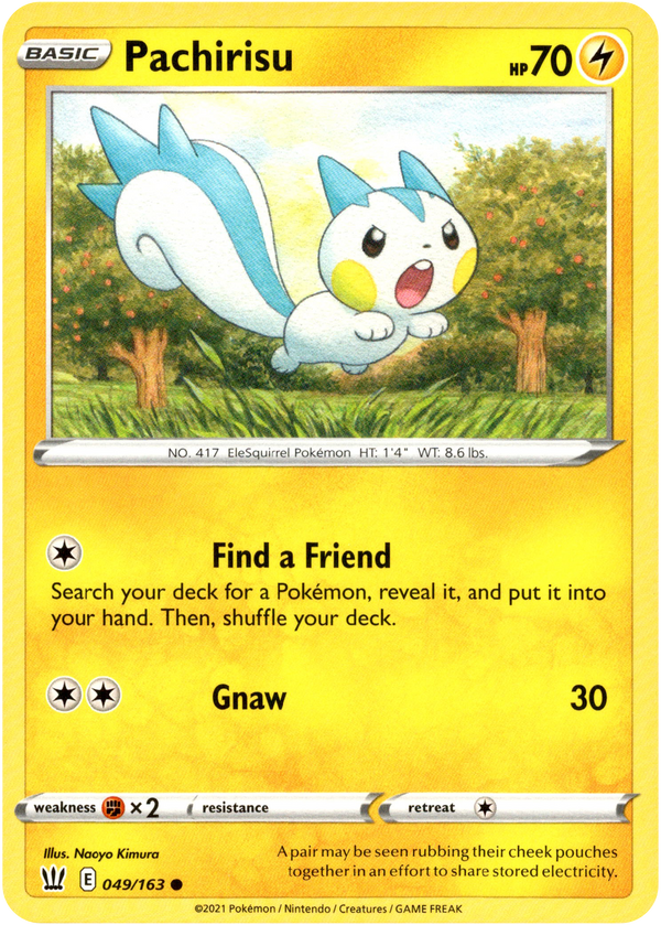 Pachirisu - 049/163 - Battle Styles - Card Cavern