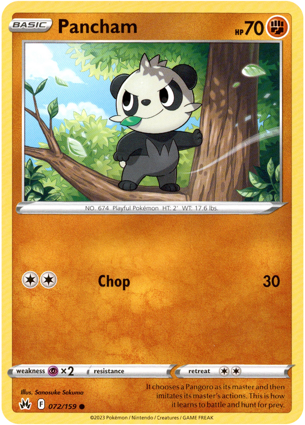 Pancham - 072/159 - Crown Zenith - Card Cavern