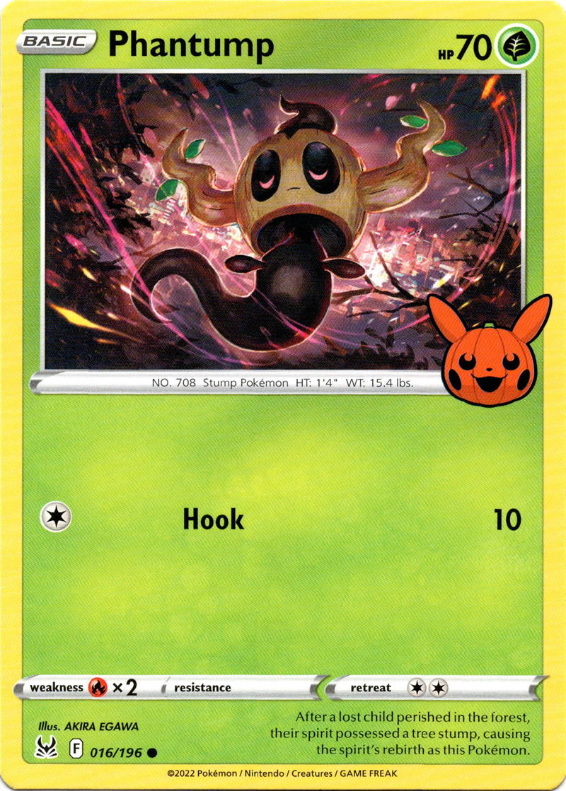 Phantump - 016/196 - Trick or Trade BOOster Bundle 2023 - Card Cavern