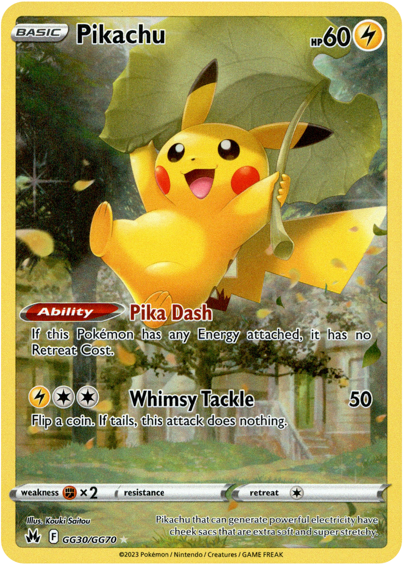 Pikachu - GG30/GG70 - Crown Zenith - Holo - Card Cavern