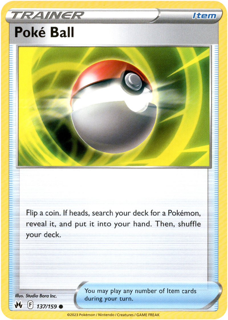 Poke Ball - 137/159 - Crown Zenith - Card Cavern