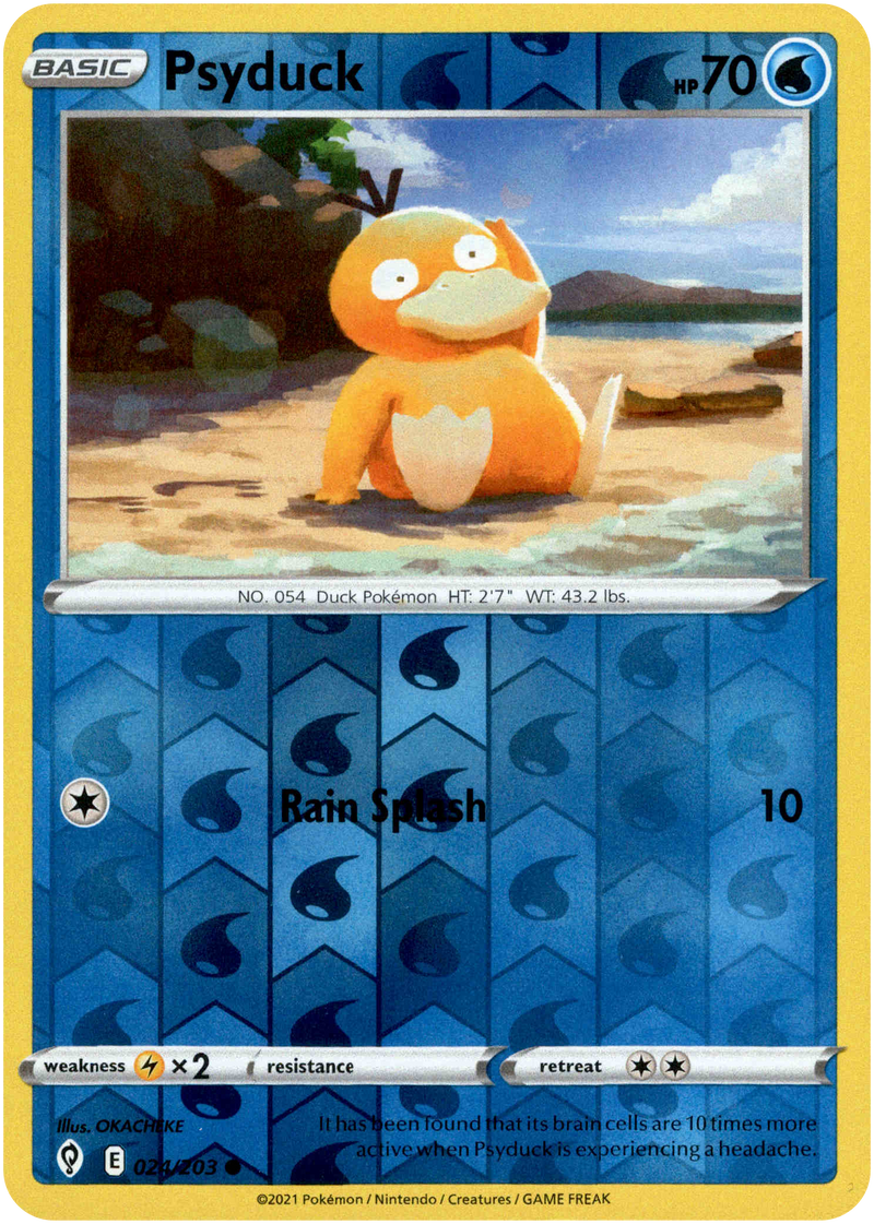 Psyduck - 024/203 - Evolving Skies - Reverse Holo - Card Cavern