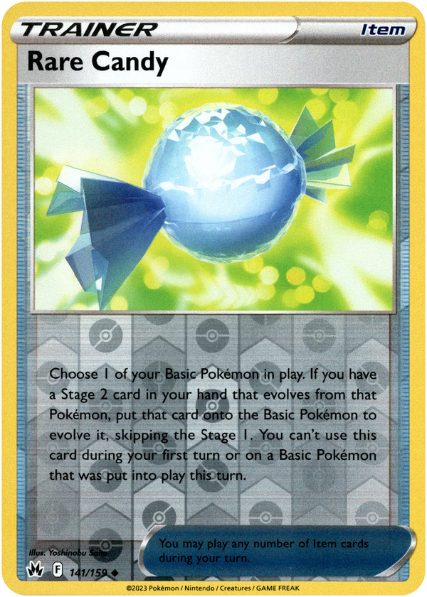 Rare Candy - 141/159 - Crown Zenith - Reverse Holo - Card Cavern