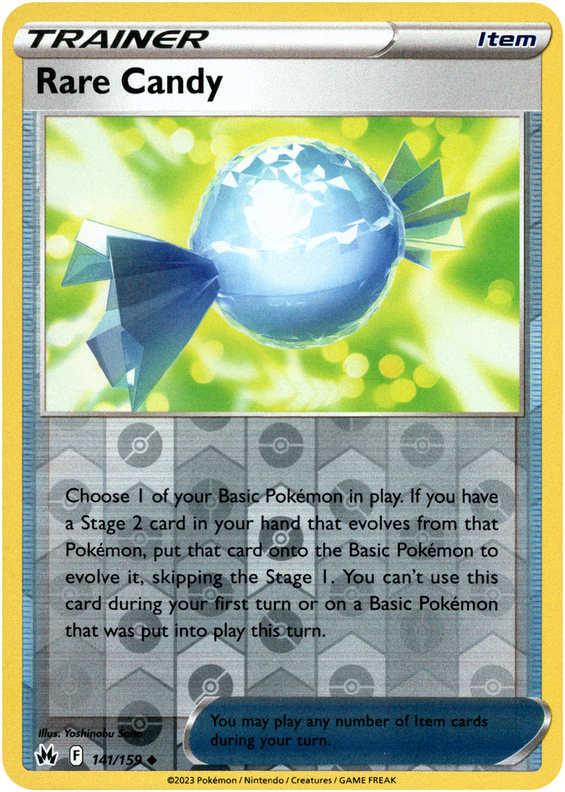 Rare Candy - 141/159 - Crown Zenith - Reverse Holo - Card Cavern