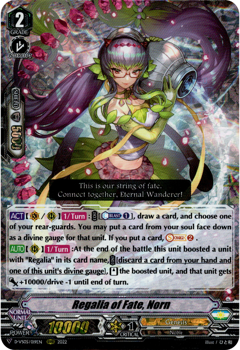 Regalia of Fate, Norn - D-VS05/019EN - V Clan Collection Vol.5 - Foil - Card Cavern