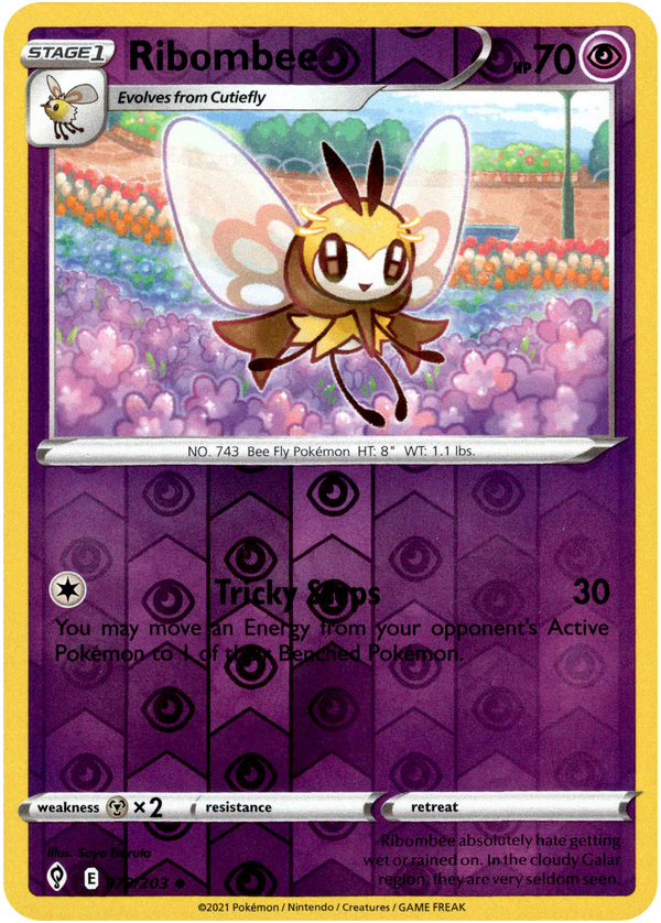 Ribombee - 079/203 - Evolving Skies - Reverse Holo - Card Cavern