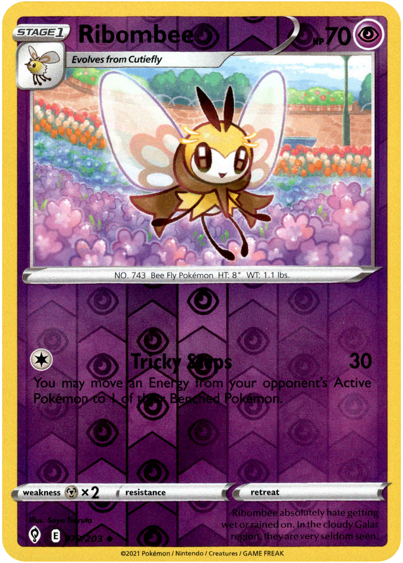 Ribombee - 079/203 - Evolving Skies - Reverse Holo - Card Cavern