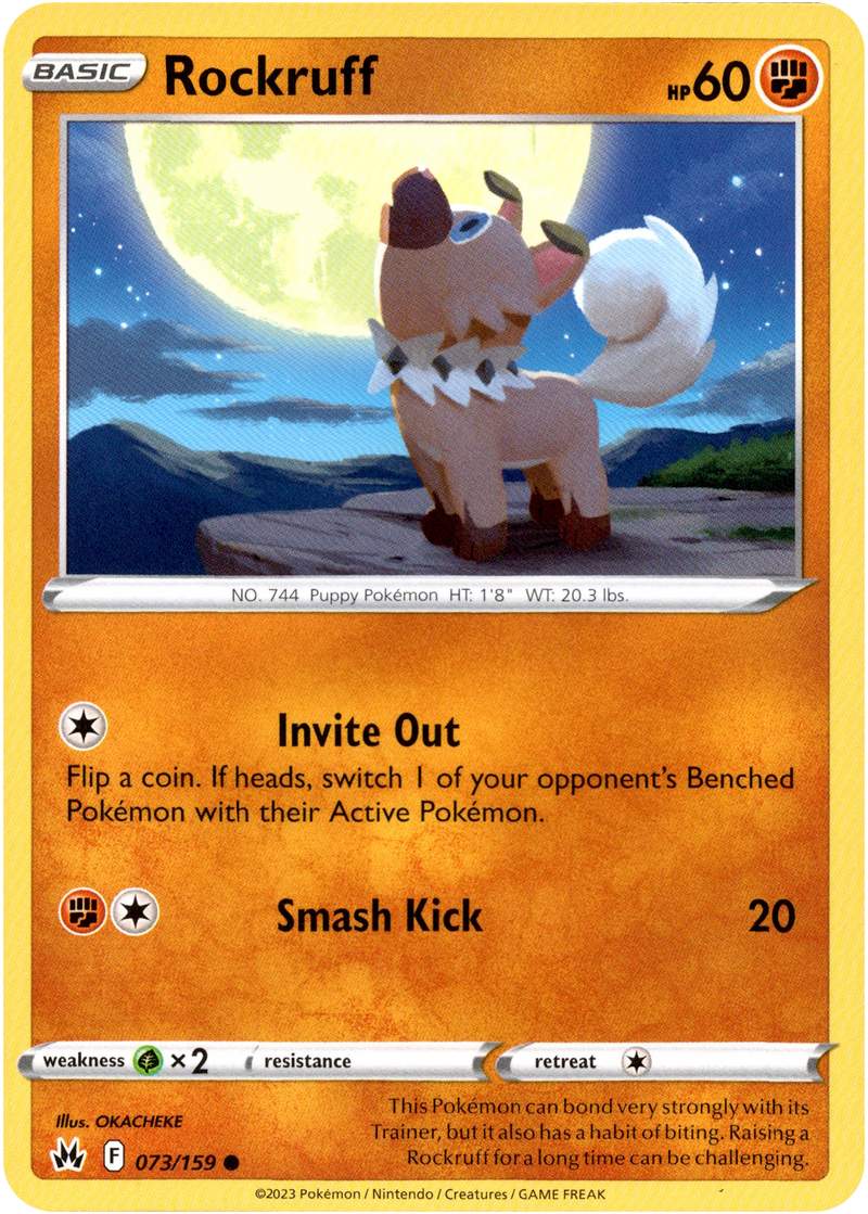 Rockruff - 073/159 - Crown Zenith - Card Cavern