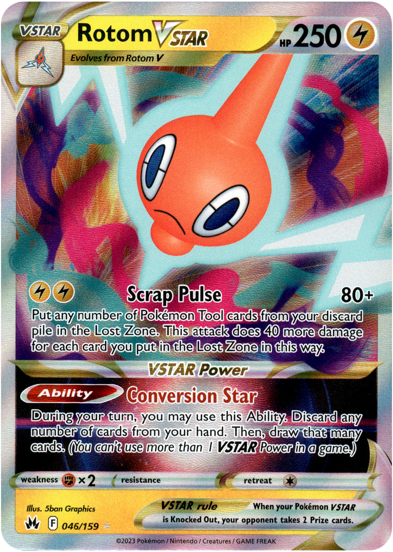 Rotom VSTAR - 046/159 - Crown Zenith - Card Cavern