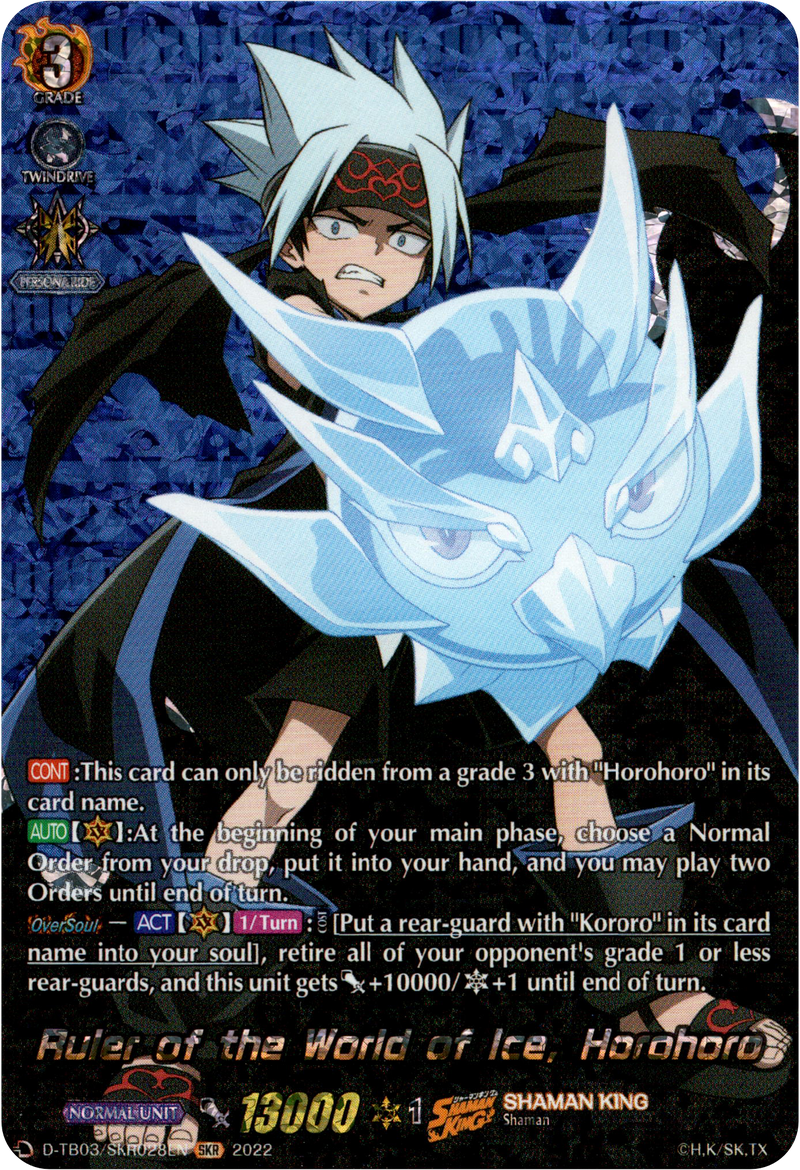 Ruler of the World of Ice, Horohoro - D-TB03/SKR028EN - Shaman King - Card Cavern