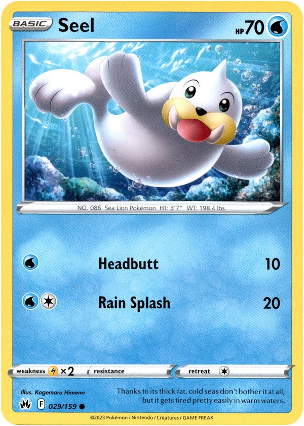 Seel - 029/159 - Crown Zenith - Card Cavern