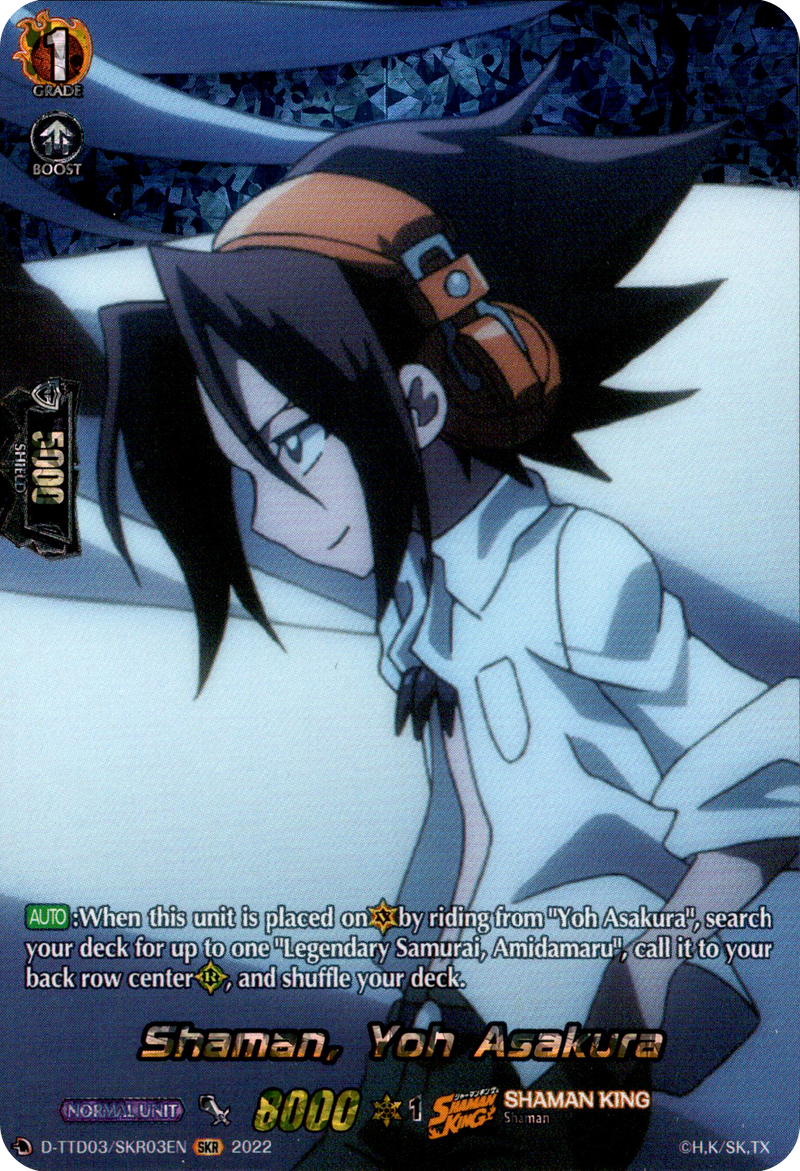 Shaman, Yoh Asakura - D-TTD03/SKR03EN - Shaman King - Card Cavern