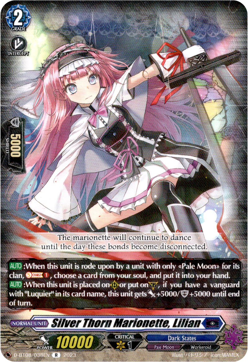 Silver Thorn Marionette, Lilian - D-BT08/038EN - Minerva Rising - Card Cavern