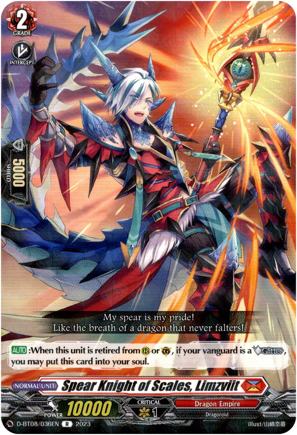 Spear Knight of Scales, Limzviit - D-BT08/036EN - Minerva Rising - Card Cavern