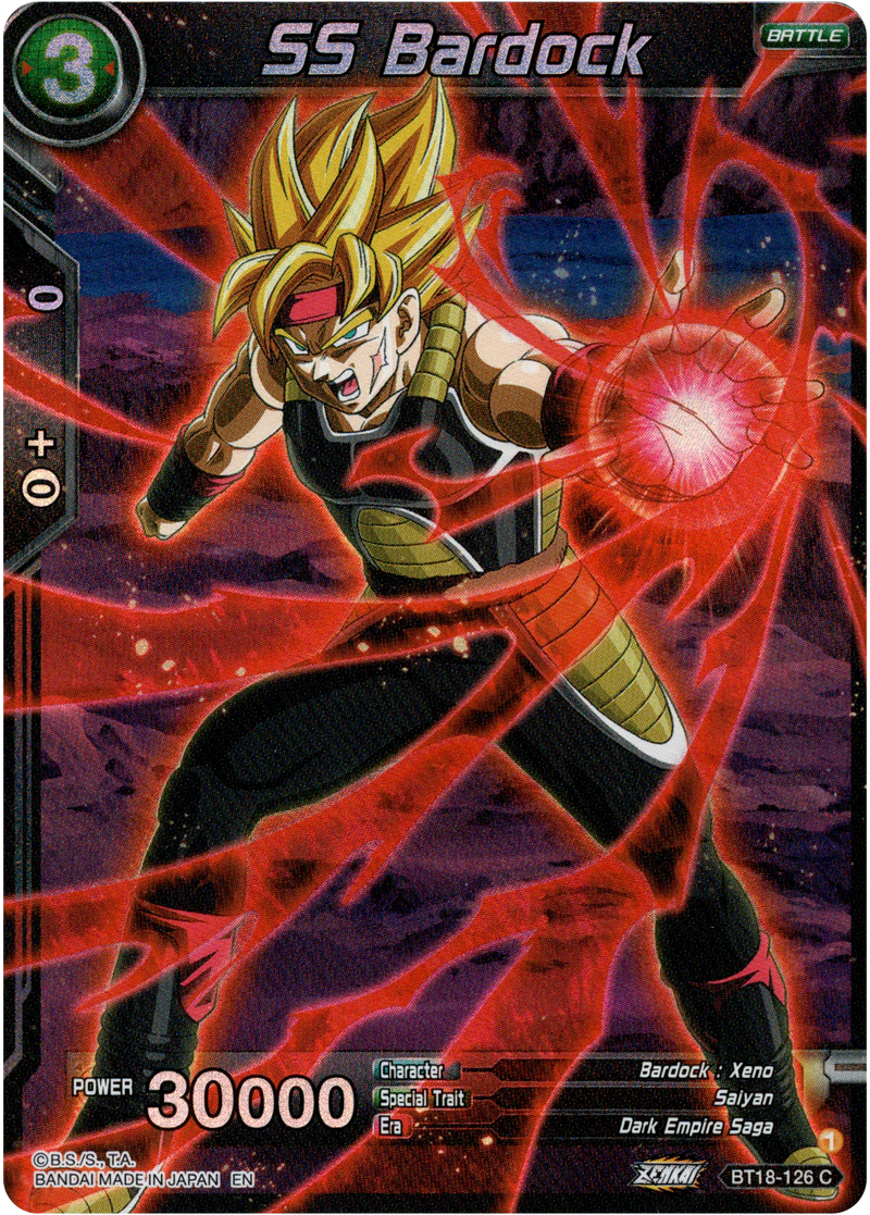 SS Bardock - BT18-126 - Dawn of the Z-Legends - Parallel Foil - Card Cavern