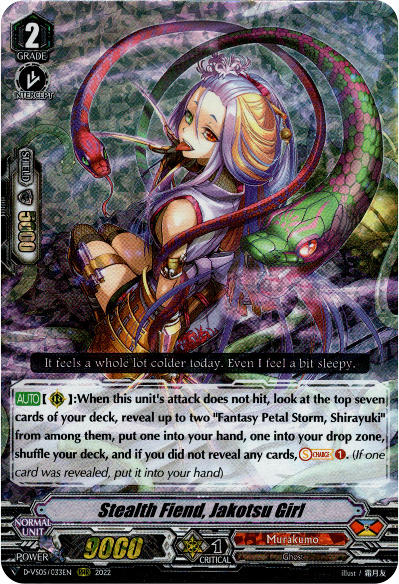 Stealth Fiend, Jakotsu Girl - D-VS05/033EN - V Clan Collection Vol.5 - Foil - Card Cavern