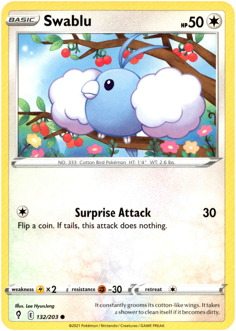 Swablu - 132/203 - Evolving Skies - Card Cavern