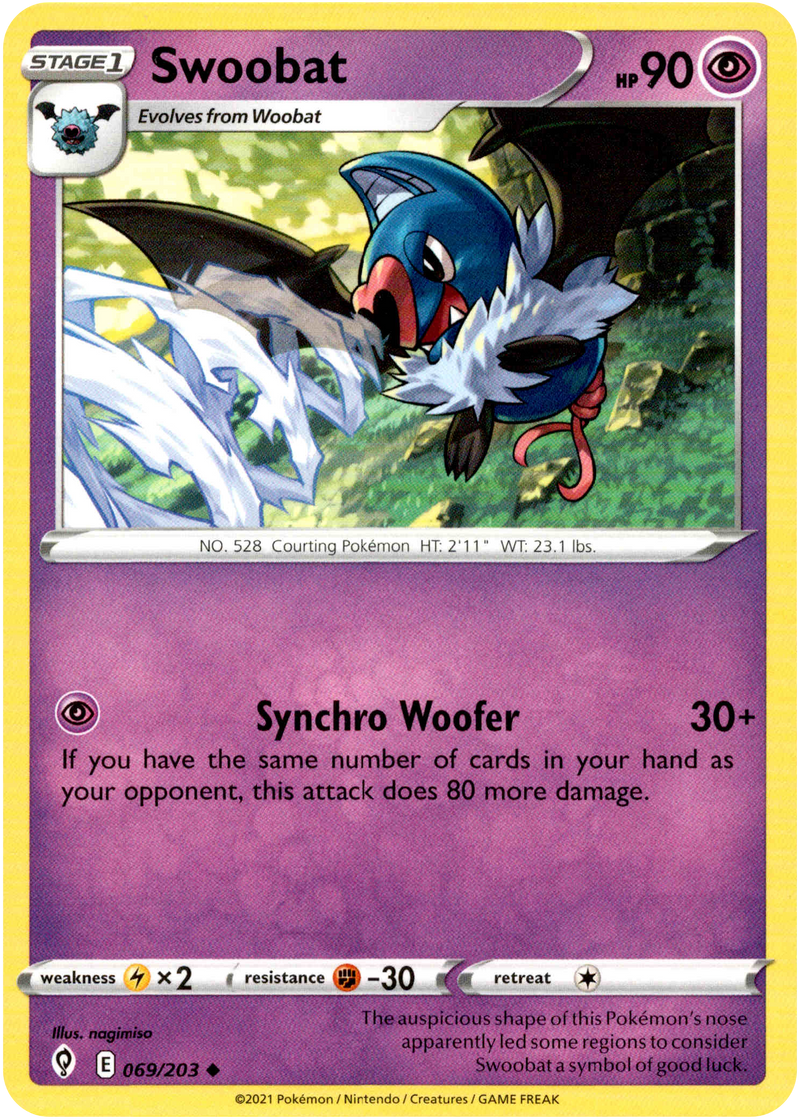 Swoobat - 069/203 - Evolving Skies - Card Cavern