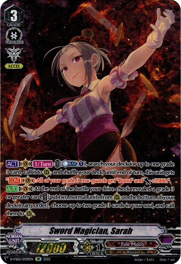 Sword Magician, Sarah - D-VS05/SP09EN - V Clan Collection Vol.5 - Foil - Card Cavern