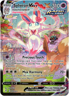 Sylveon VMAX Alternate Art Secret Rare - 212/203 - Evolving Skies - Card Cavern