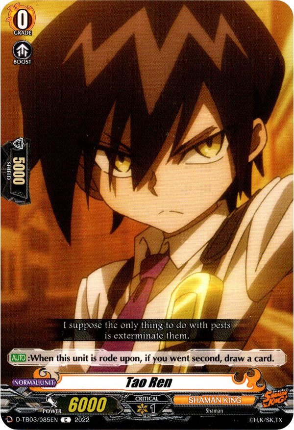 Tao Ren - D-TB03/085EN - Shaman King - Card Cavern